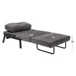 ΠΟΛΥΘΡΟΝΑ ΚΡΕΒΑΤΙ ΑΠΟ ΒΕΛΟΥΔΟ ΓΚΡΙ HM3078.11 95x92x66Υ εκ. - Image 3