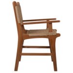 ΠΟΛΥΘΡΟΝΑ ΜΑΣΙΦ ΞΥΛΟ ΤEAK ΦΥΣΙΚΟ RATTAN ΣΧΟΙΝΙ 54Χ58Χ88Υεκ.HM9385.01 - Image 4