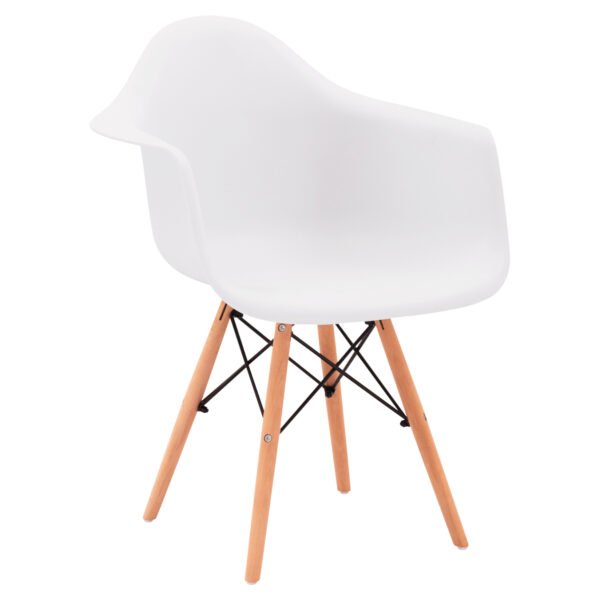 ΠΟΛΥΘΡΟΝΑ ΜΕ ΞΥΛΙΝΑ ΠΟΔΙΑ & ΚΑΘΙΣΜΑ ΛΕΥΚΟ MIRTO HM005.01 64x60x81 εκ.