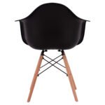 ΠΟΛΥΘΡΟΝΑ ΜΕ ΞΥΛΙΝΑ ΠΟΔΙΑ & ΚΑΘΙΣΜΑ ΜΑΥΡΟ MIRTO HM005.02  64x60x81 εκ. - Image 6