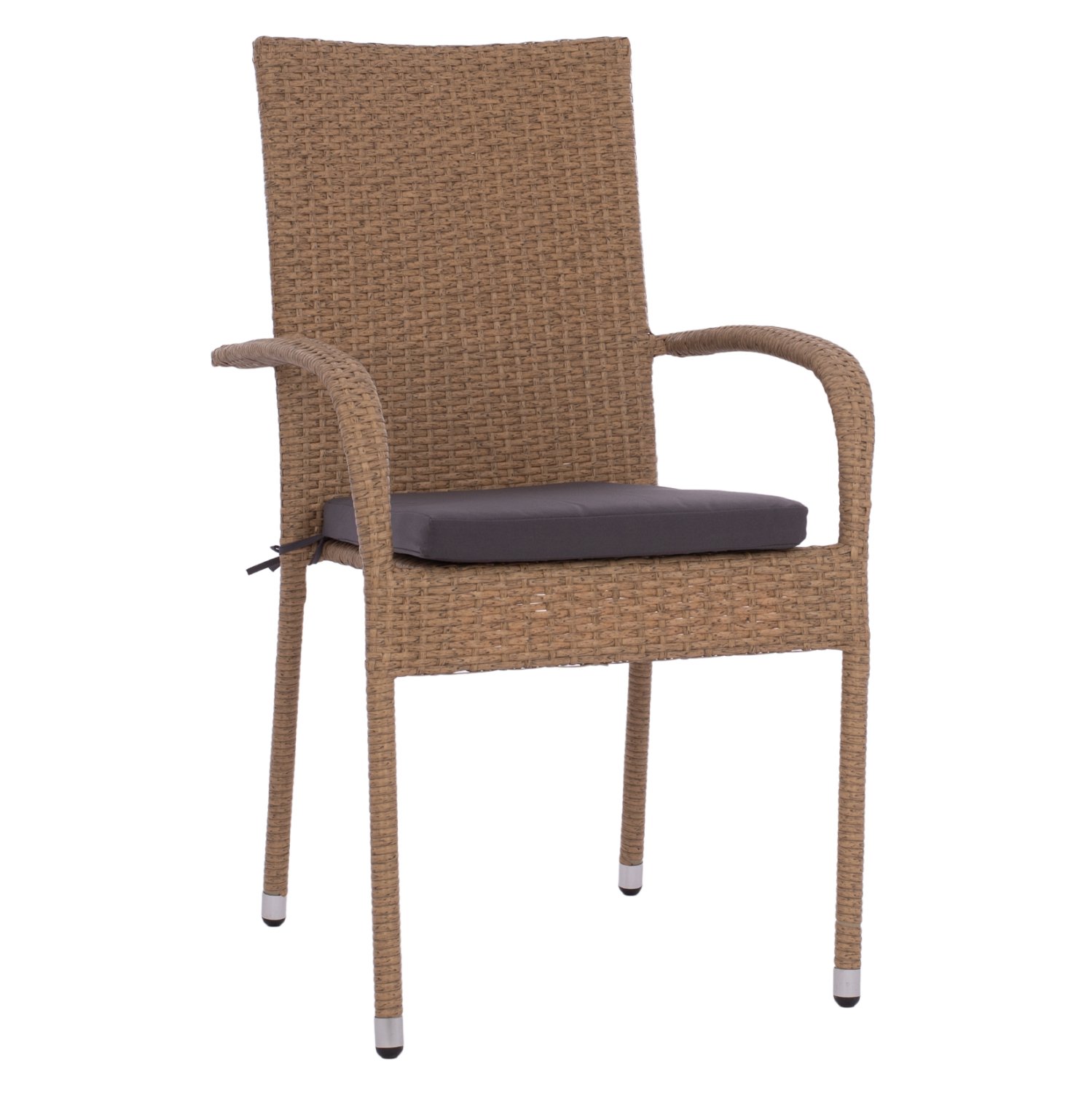 polythrona-metalliki-anisha-fb9568502-me ΠΟΛΥΘΡΟΝΑ ΜΕΤΑΛΛΙΚΗ ANISHA HM5685.02 ΜΕ ΜΑΞΙΛΑΡΙ WICKER ΚΑΦΕ-ΜΟΚΑ ΣΤΟΙΒ/ΜΕΝΗ 56x60x94 εκ. - Image 1