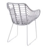 ΠΟΛΥΘΡΟΝΑ ΜΕΤΑΛΛΙΚΗ RADLEY ΑΣΠΡΟ ΜΑΤ & ΓΚΡΙ WICKER HM5300.02 - Image 5