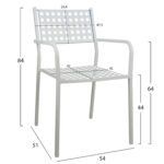 ΠΟΛΥΘΡΟΝΑ ΜΕΤΑΛΛΙΚΗ HM5031.02 ZETA ΣΕ ΛΕΥΚΟ ΧΡΩΜΑ 54x51x84Υεκ - Image 2
