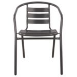 ΠΟΛΥΘΡΟΝΑ LAURA ΜΕΤΑΛΛΙΚΗ ΓΚΡΙ ΜΕ ΦΕΤΕΣ ΑΛΟΥΜΙΝΙΟΥ HM5037.01 54x59x73Υ εκ. - Image 3