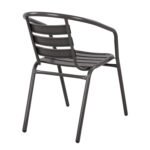 ΠΟΛΥΘΡΟΝΑ LAURA ΜΕΤΑΛΛΙΚΗ ΓΚΡΙ ΜΕ ΦΕΤΕΣ ΑΛΟΥΜΙΝΙΟΥ HM5037.01 54x59x73Υ εκ. - Image 5