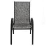 ΠΟΛΥΘΡΟΝΑ ΕΞ.ΧΩΡΟΥ LEON HM5000.01 ΜΕΤΑΛΛΙΚΗ ΓΚΡΙ ΜΕ TEXTILENE ΓΚΡΙ 54x70x93Υεκ - Image 3