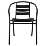 ΠΟΛΥΘΡΟΝΑ LAURA ΜΕΤΑΛΛΙΚΗ ΜΑΥΡΗ ΜΕ ΦΕΤΕΣ ΑΛΟΥΜΙΝΙΟΥ HM5037.03 54x59x73Υ εκ. - Image 3