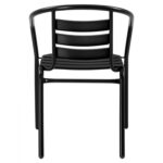 ΠΟΛΥΘΡΟΝΑ LAURA ΜΕΤΑΛΛΙΚΗ ΜΑΥΡΗ ΜΕ ΦΕΤΕΣ ΑΛΟΥΜΙΝΙΟΥ HM5037.03 54x59x73Υ εκ. - Image 6