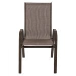 ΠΟΛΥΘΡΟΝΑ ΕΞ.ΧΩΡΟΥ LEON HM5000.02 ΜΕΤΑΛΛΙΚΗ ΚΑΦΕ ΜΕ TEXTILENE ΚΑΦΕ 54x70x93Υεκ - Image 3