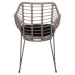 ΠΟΛΥΘΡΟΝΑ ΜΕΤΑΛΛΙΚΗ ΜΕ ΜΑΣΙΦ ΣΚΕΛΕΤΟ ΜΑΥΡΟ ΜΑΤ ΜΕ WICKER ΓΚΡΙ MOKA 60x56x84Υ εκ.HM5300.10 - Image 6