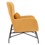 ΠΟΛΥΘΡΟΝΑ ΜΠΕΡΖΕΡΑ ΒΕΛΟΥΔΟ ΧΡΥΣΟ ΜΕ ΜΕΤΑΛΛΙΚΟ ΜΑΥΡΟ ΠΟΔΙ HM8721.09 67x80x102 εκ. - Image 4