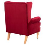 ΠΟΛΥΘΡΟΝΑ ΜΠΕΡΖΕΡΑ ΚΟΚΚΙΝΟ ΒΕΛΟΥΔΟ BRANDON 81Χ83Χ101Υ εκ.HM3073.14 - Image 5