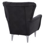 ΠΟΛΥΘΡΟΝΑ ΜΠΕΡΖΕΡΑ Τ. CHESTERFIELD ΣΕ ΧΡΩΜΑ ΜΑΥΡΟ HM9217.01 87x88x100 εκ. - Image 5