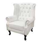 ΠΟΛΥΘΡΟΝΑ-ΜΠΕΡΖΕΡΑ T.CHESTERFIELD POLINA HM0053.02 PU ΛΕΥΚΟ ΜΑΤ 83x75x107Yεκ. - Image 3