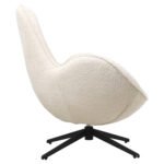 ΠΟΛΥΘΡΟΝΑ ΠΕΡΙΣΤΡΕΦΟΜΕΝΗ BRYNN HM9594.06 ΕΚΡΟΥ ΜΠΟΥΚΛΕ-ΜΑΥΡΗ ΜΕΤΑΛ. ΒΑΣΗ 86x76x87Υεκ - Image 3