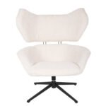 ΠΟΛΥΘΡΟΝΑ ΠΕΡΙΣΤΡΕΦΟΜΕΝΗ BRYLL HM9597.06 ΕΚΡΟΥ ΜΠΟΥΚΛΕ-ΜΑΥΡΗ ΒΑΣΗ 86x90x97Υεκ. - Image 3