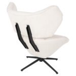 ΠΟΛΥΘΡΟΝΑ ΠΕΡΙΣΤΡΕΦΟΜΕΝΗ BRYLL HM9597.06 ΕΚΡΟΥ ΜΠΟΥΚΛΕ-ΜΑΥΡΗ ΒΑΣΗ 86x90x97Υεκ. - Image 5