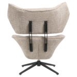 ΠΟΛΥΘΡΟΝΑ ΠΕΡΙΣΤΡΕΦΟΜΕΝΗ BRYLL HM9597.08 ΜΠΕΖ ΜΠΟΥΚΛΕ-ΜΑΥΡΗ ΒΑΣΗ 86x90x97Υεκ. - Image 4