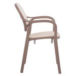 ΠΟΛΥΘΡΟΝΑ ΠΟΛΥΠΡΟΠΥΛΕΝΙΟΥ KHEM HM5820.02 ΣΕ ΑΠΟΧΡΩΣΗ ΚΑΠΟΥΤΣΙΝΟ & ΜΠΕΖ 57x57x83Y εκ. - Image 4