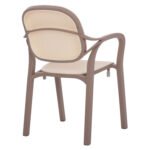 ΠΟΛΥΘΡΟΝΑ ΠΟΛΥΠΡΟΠΥΛΕΝΙΟΥ KHEM HM5820.02 ΣΕ ΑΠΟΧΡΩΣΗ ΚΑΠΟΥΤΣΙΝΟ & ΜΠΕΖ 57x57x83Y εκ. - Image 5