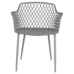 ΠΟΛΥΘΡΟΝΑ ΠΟΛΥΠΡΟΠΥΛΕΝΙΟΥ JOCELYN HM8510.10 ΓΚΡΙ ΜΕ ΜΕΤΑΛΛΙΚΑ ΠΟΔΙΑ 62Χ55,5Χ79Υ εκ. - Image 4