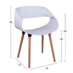 ΠΟΛΥΘΡΟΝΑ ΠΟΛΥΠΡΟΠΥΛΕΝΙΟΥ MAGGIE HM8600.01 ΣΕ ΛΕΥΚΟ ΧΡΩΜΑ 59x53x80Υ εκ. - Image 2