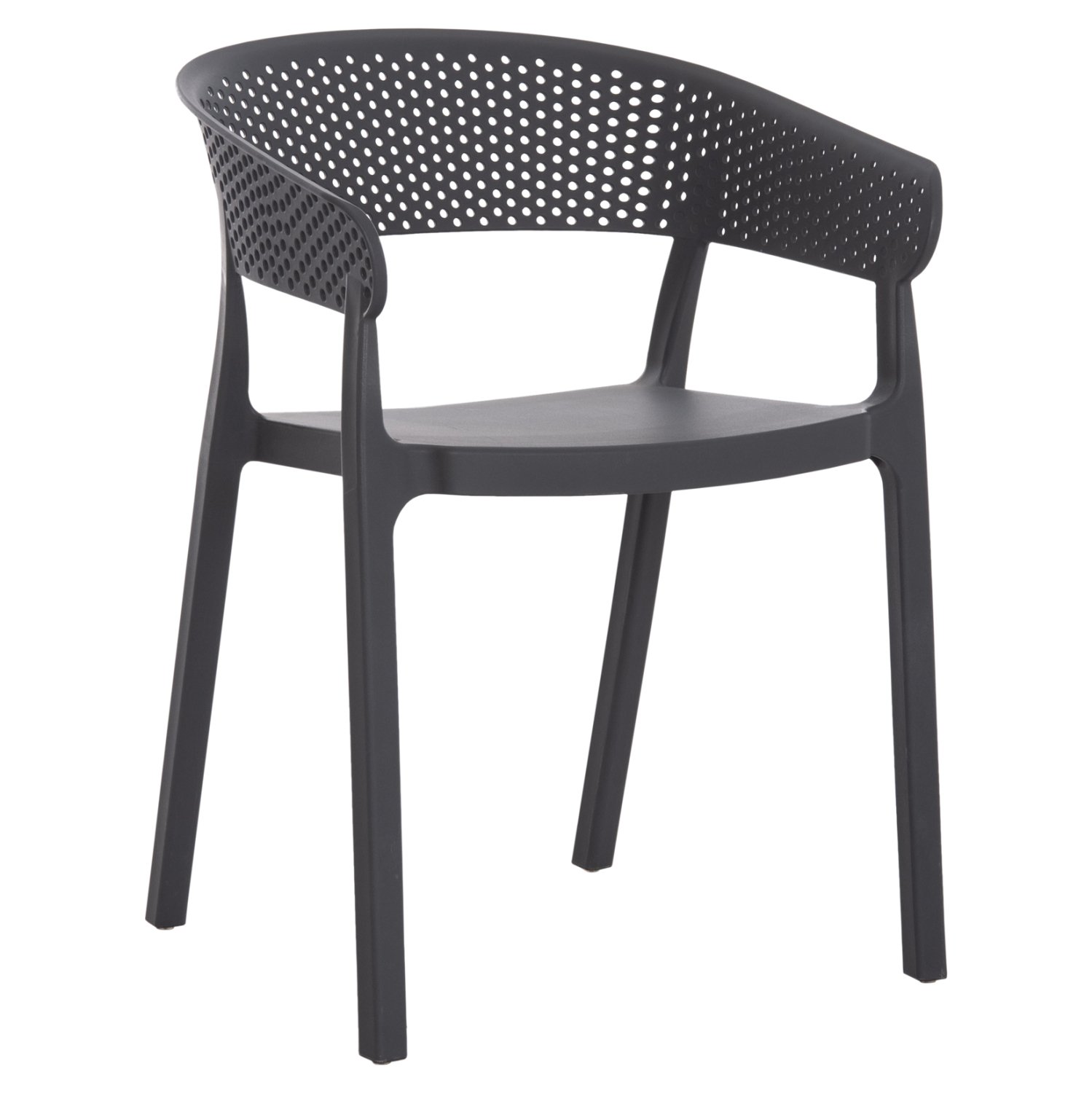 polythrona-polypropylenioy-gkri-fb959411 ΠΟΛΥΘΡΟΝΑ ΠΟΛΥΠΡΟΠΥΛΕΝΙΟΥ PERFOE HM5941.10 ΓΚΡΙ 56x50x73Υεκ. - Image 1