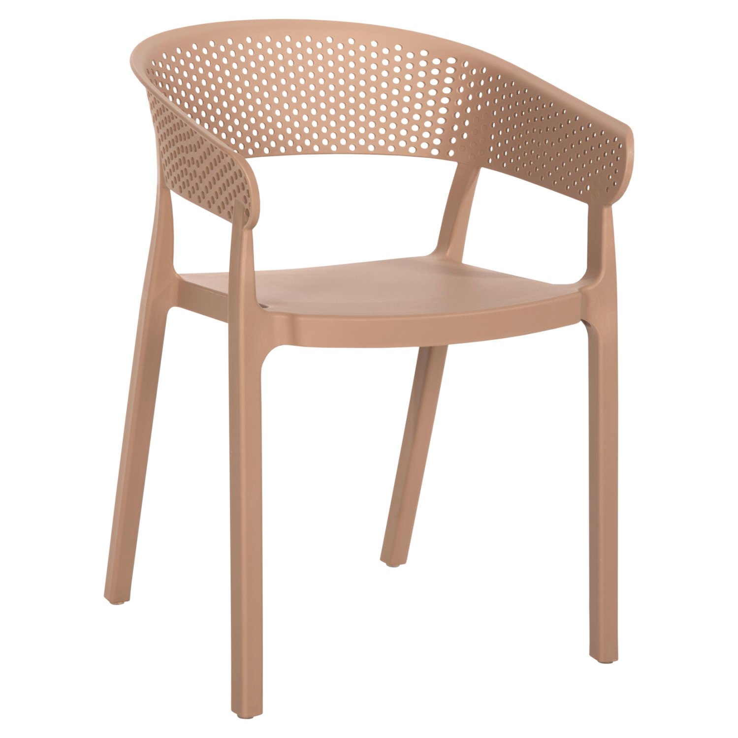 polythrona-polypropylenioy-kapoytsino-fb ΠΟΛΥΘΡΟΝΑ ΠΟΛΥΠΡΟΠΥΛΕΝΙΟΥ PERFOE HM5941.03 ΚΑΠΟΥΤΣΙΝΟ 53,5x50,5x73Υεκ. - Image 1