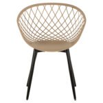 ΠΟΛΥΘΡΟΝΑ ΠΟΛΥΠΡΟΠΥΛΕΝΙΟΥ ΚΑΠΟΥΤΣΙΝΟ-ΜΑΥΡΑ ΜΕΤΑΛΛΙΚΑ ΠΟΔΙΑ ARIADNE HM8001.23 63x56x80Υεκ. - Image 3