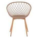 ΠΟΛΥΘΡΟΝΑ ΠΟΛΥΠΡΟΠΥΛΕΝΙΟΥ ΚΑΠΟΥΤΣΙΝΟ ΜΕΤΑΛΛΙΚΑ ΠΟΔΙΑ ARIADNE HM8001.13 63x56x80Y εκ. - Image 3