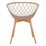 ΠΟΛΥΘΡΟΝΑ ΠΟΛΥΠΡΟΠΥΛΕΝΙΟΥ ΚΑΠΟΥΤΣΙΝΟ ΜΕΤΑΛΛΙΚΑ ΠΟΔΙΑ ARIADNE HM8001.13 63x56x80Y εκ. - Image 6