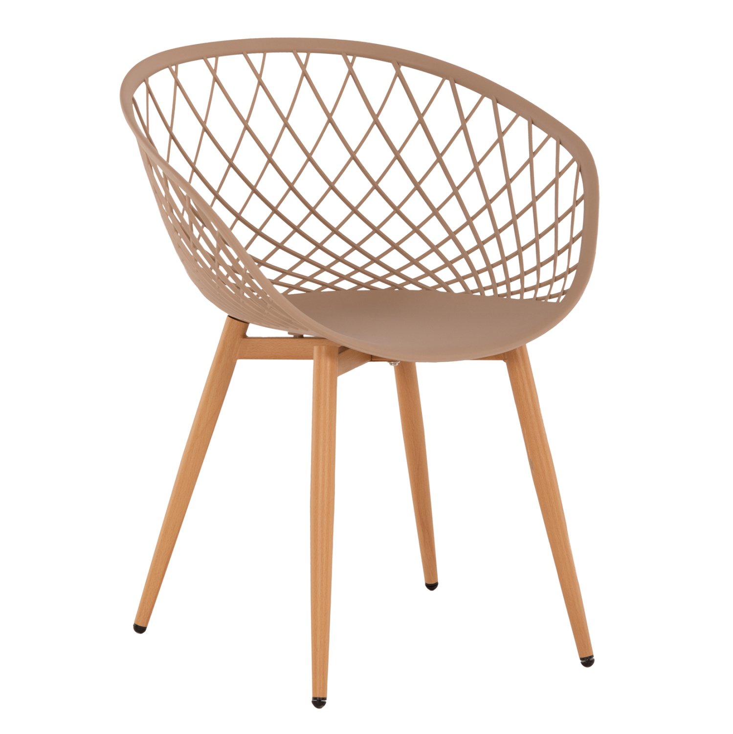 polythrona-polypropylenioy-kapoytsino-me ΠΟΛΥΘΡΟΝΑ ΠΟΛΥΠΡΟΠΥΛΕΝΙΟΥ ΚΑΠΟΥΤΣΙΝΟ ΜΕΤΑΛΛΙΚΑ ΠΟΔΙΑ ARIADNE HM8001.13 63x56x80Y εκ. - Image 1