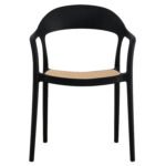 ΠΟΛΥΘΡΟΝΑ ΠΟΛΥΠΡΟΠΥΛΕΝΙΟΥ CLEO HM5935.02 ΜΑΥΡΗ ME ΜΠΕΖ ΨΑΘΑ 57x53x81Υ - Image 3