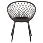 ΠΟΛΥΘΡΟΝΑ ΠΟΛΥΠΡΟΠΥΛΕΝΙΟΥ ΜΑΥΡΗ ΜΕΤΑΛΛΙΚΑ ΠΟΔΙΑ ARIADNE HM8001.22 63x56x80Y εκ. - Image 3