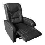ΠΟΛΥΘΡΟΝΑ RELAX ΜΕ ΜΗΧΑΝΙΣΜΟ MASSAGE ROCCA HM0026.01 PU ΜΑΥΡΟ 80x96x97 εκ. - Image 3