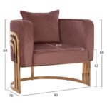 ΠΟΛΥΘΡΟΝΑ TIANA ΣΑΠΙΟ ΜΗΛΟ ΜΕ ΜΕΤΑΛΛΙΚΟ ΧΡΥΣΟ ΣΚΕΛΕΤΟ HM8738.02 - Image 2