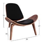 ΠΟΛΥΘΡΟΝΑ SUPERIOR PLUS HM1128.01 ΚΑΡΥΔΙ ΜΕ ΜΑΥΡΟ ΜΑΞΙΛΑΡΙ PU 89x83x76Yεκ. - Image 2