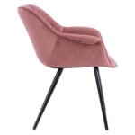 ΠΟΛΥΘΡΟΝΑΚΙ BENJAMIN ΑΠΟ ΒΕΛΟΥΔΟ ΣΑΠΙΟ ΜΗΛΟ ME ΜΕΤΑΛΛΙΚΑ ΠΟΔΙΑ HM8682.02 69x68x78 εκ. - Image 4