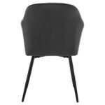 ΠΟΛΥΘΡΟΝΑΚΙ SAWYER ΒΕΛΟΥΔΟ ΓΚΡΙ ΜΕ ΜΑΥΡΑ ΠΟΔΙΑ HM8523.11 53x60x76Y εκ. - Image 6