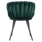 ΠΟΛΥΘΡΟΝΑΚΙ LUANDA ΒΕΛΟΥΔΟ ΚΥΠΑΡΙΣΣΙ ΜΕΤΑΛΛΙΚΑ ΠΟΔΙΑ HM8741.03 60x54x78 εκ. - Image 6