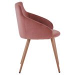 ΠΟΛΥΘΡΟΝΑΚΙ IVY ΒΕΛΟΥΔΟ ΣΑΠΙΟ ΜΗΛΟ ΚΑΙ ΜΕΤΑΛΛΙΚΑ ΠΟΔΙΑ HM8546.02 55x55x80Υ εκ. - Image 4