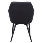 ΠΟΛΥΘΡΟΝΑΚΙ CHARLES HM8522.01 ΜΕ ΥΦΑΣΜΑ ΣΚΟΥΡΟ ΓΚΡΙ PU ΜΑΥΡΟ 57x63x83Υ εκ. - Image 6