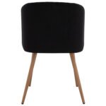 ΠΟΛΥΘΡΟΝΑΚΙ LEAH HM8543.04 ΜΕ ΒΕΛΟΥΔΟ ΜΑΥΡΟ ΚΑΙ ΜΕΤΑΛΛΙΚΑ ΠΟΔΙΑ 53x57x81 εκ. - Image 6