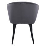 ΠΟΛΥΘΡΟΝΑΚΙ BESSIE HM8699.01 ΒΕΛΟΥΔΟ ΓΚΡΙ ΜΕ ΜΕΤΑΛΛΙΚΟ ΣΚΕΛΕΤΟ 60x62x80Y εκ. - Image 6