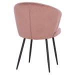 ΠΟΛΥΘΡΟΝΑΚΙ JIYA ΜΕ ΣΑΠΙΟ ΜΗΛΟ ΒΕΛΟΥΔΟ & ΜΑΥΡΟ ΜΕΤΑΛΛΙΚΟ ΣΚΕΛΕΤΟ HM8728.02 60x60x85 - Image 5