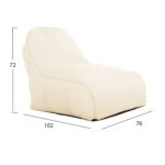 ΠΟΥΦ CLOUD ΑΔΙΑΒΡΟΧΗ ΠΟΛΥΘΡΟΝΑ HM5112.01 ΕΚΡΟΥ 6188 76x102x72Υεκ. - Image 2