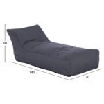 ΠΟΥΦ ALOK HM5806.02 ΓΚΡΙ ΜΕ UV PROTECTION  140x70x60Υ εκ. - Image 2