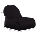 ΠΟΥΦ CLOUD ΑΔΙΑΒΡΟΧΗ ΠΟΛΥΘΡΟΝΑ HM5112.04 ΜΑΥΡΗ ΜΕ UV PROTECTION 81x78x73 εκ. - Image 2