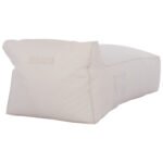 ΠΟΥΦ ΞΑΠΛΩΣΤΡΑ WADELIN HM5774.11 ΜΕ TEXTILINE ΛΕΥΚΟ 190x80x40-60Υ εκ. - Image 4