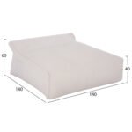 ΠΟΥΦ YAMIN 2ΑΤΟΜΩΝ ΜΕ TEXTILENE 600gr/m2 2X1 ΛΕΥΚΟ HM5773.11 140x140x40-60Υεκ. - Image 2